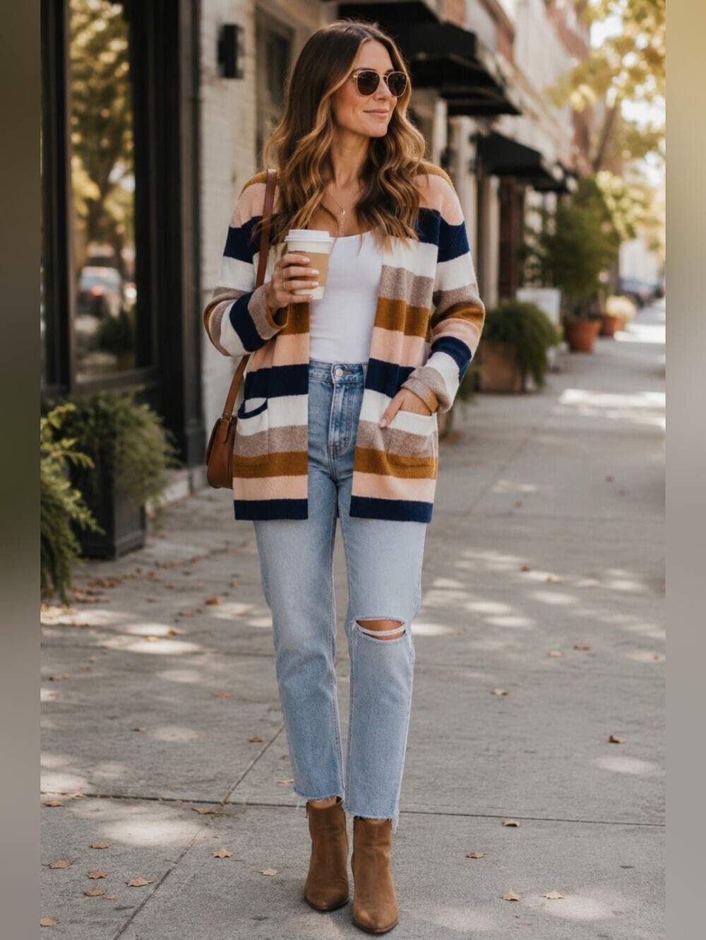 Madewell Kent Stripe Cardigan.